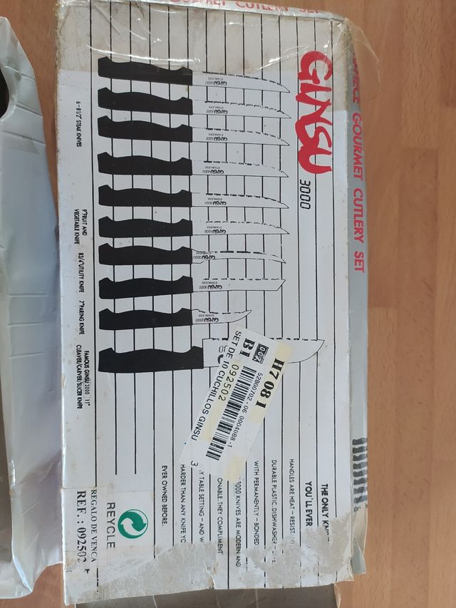 Cuchillos juego GINSU. Nuevo.