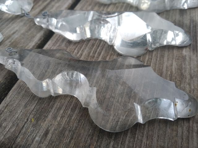 LAGRIMAS CRISTAL ANTIGUAS LAMPARA TECHO.