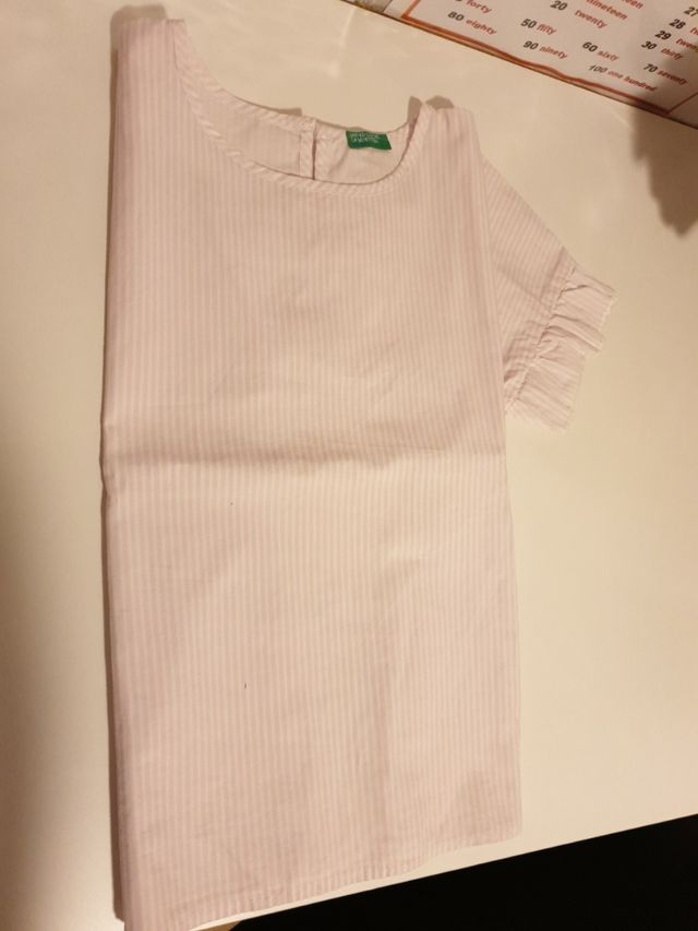 Camisa niña BENETTON Talla S 6-7 años