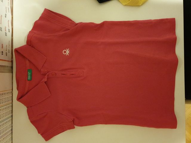 LOTE 4 Polos BENETTON Talla S 6-7 años