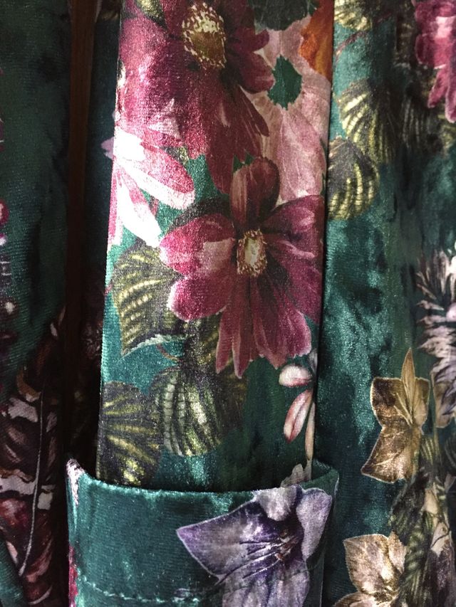 Americana verde flores efecto terciopelo