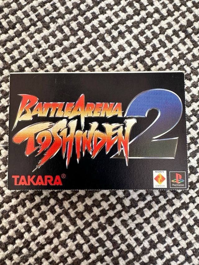 cartas tarjetas PlayStation battle arena Toshinden