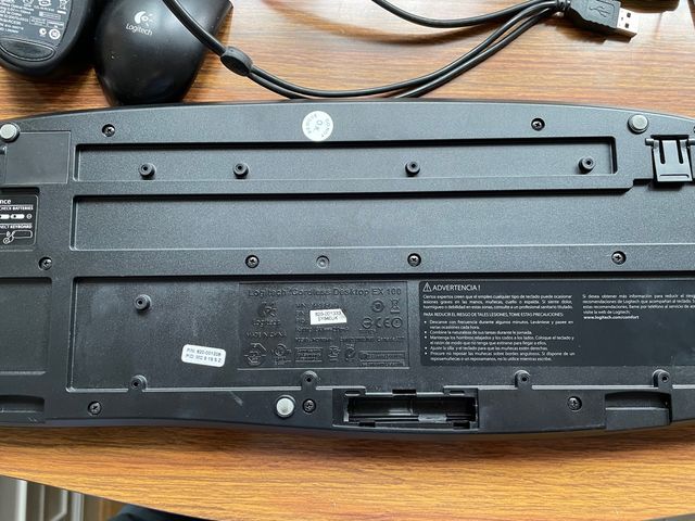 Raton y teclado Logitech inalambricos EX100