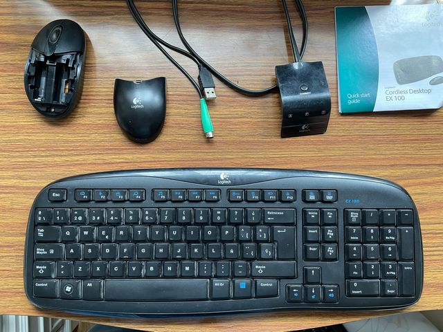 Raton y teclado Logitech inalambricos EX100