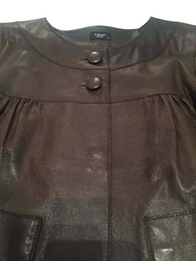 Cazadora de cuero seco