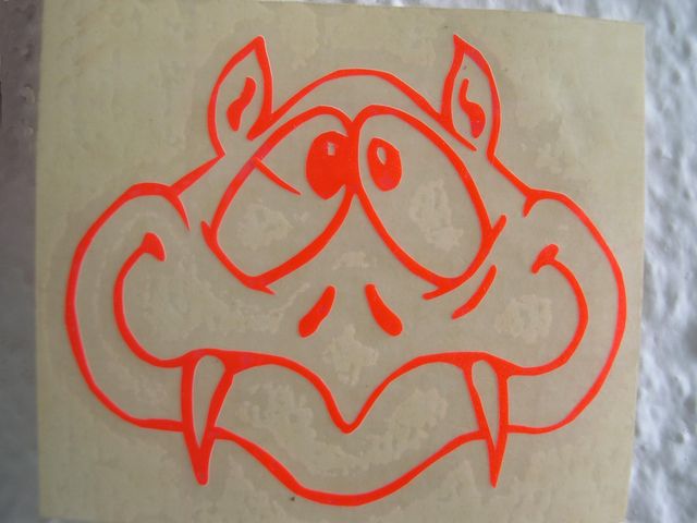 7 PEGATINAS: 4 "RANA azul" Y  3 "SERPIENTE"-