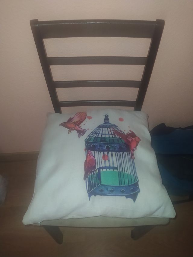 silla comedor madera