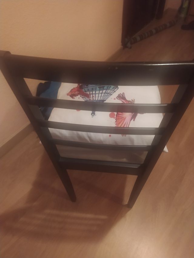 silla comedor madera