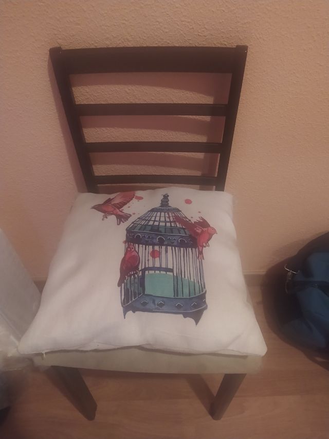 silla comedor madera