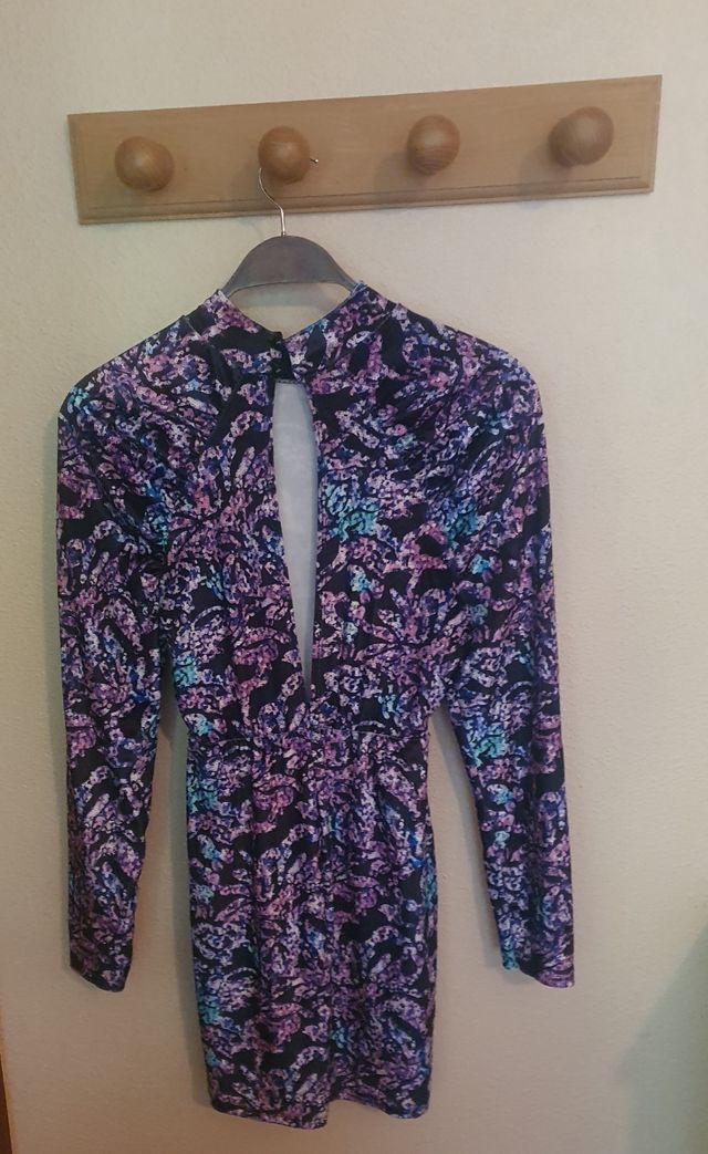 Vestido estampado terciopelo