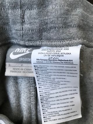VINTAGE pantalón chandal gris mujer NIKE SPORT S de segunda mano por 15 EUR  en Alicante en WALLAPOP