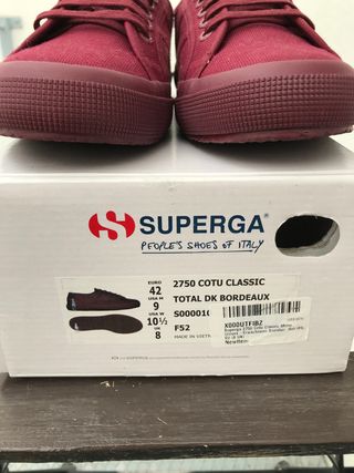 Superga hombre burdeos Pompeii Asics Nike Adidas de segunda mano por 65 EUR  en Sevilla en WALLAPOP