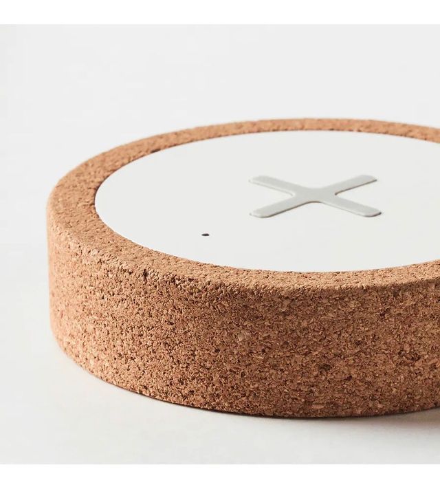 Cargador inalámbrico, blanco/corcho NORDMÄRKE