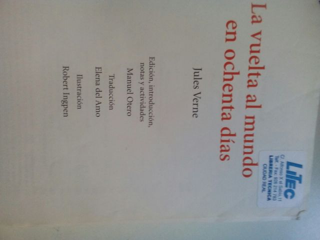 La vuelta al mundo en ochenta días( Julio Verne)