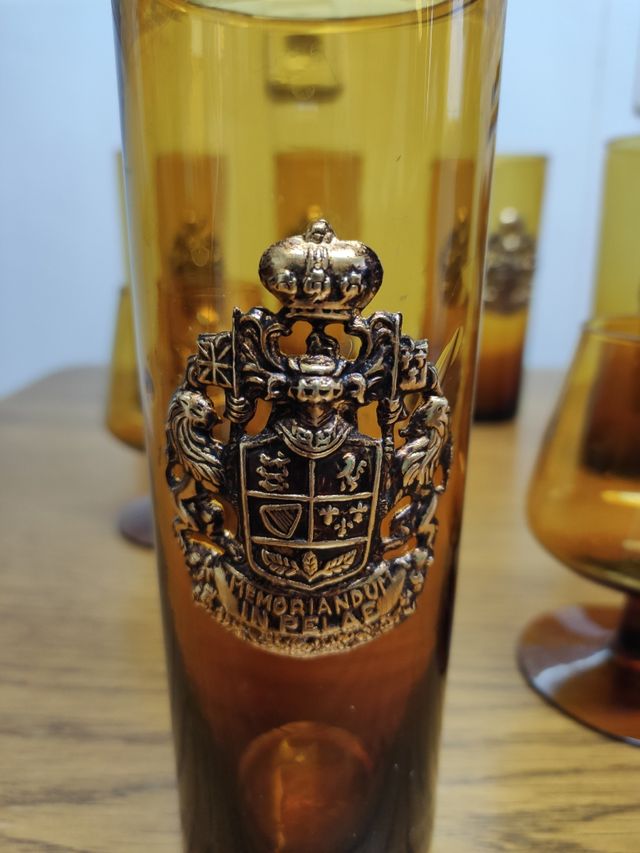 Conjunto vasos y copas Vintage, años 60.