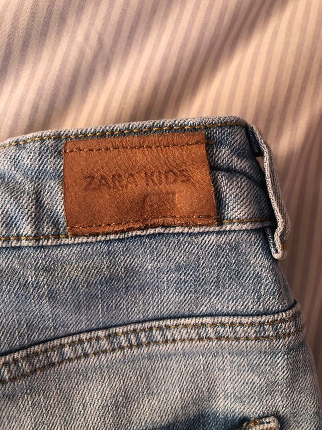 pantalón corto niña denim Zara