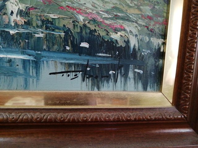 barracas valencianas al oleo, con firma