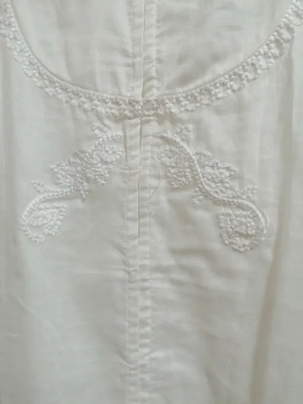 Camisa mujer  Massimo Dutti blanco roto T-S nueva
