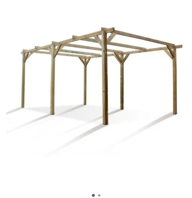 Pergola de madera 4x3 de segunda mano por 100 € en Sant Antoni de