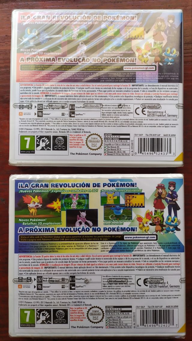 Pokémon X e Y precintados