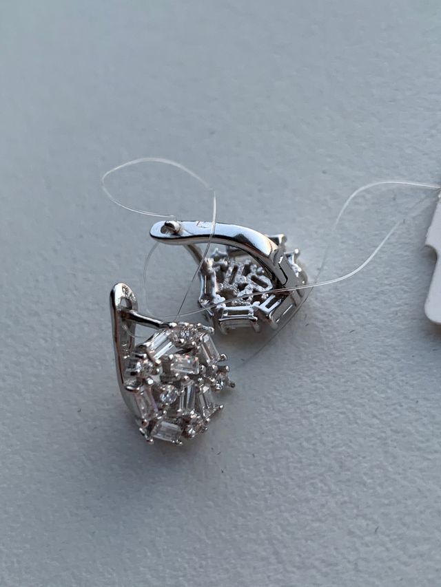 Conjunto playa 925 ley y zirconias con etiqueta