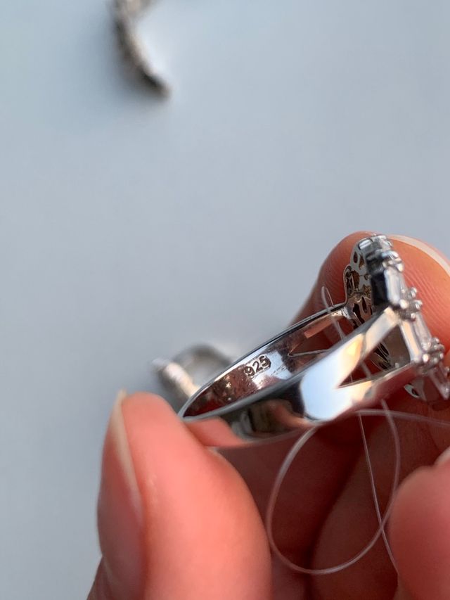 Conjunto playa 925 ley y zirconias con etiqueta