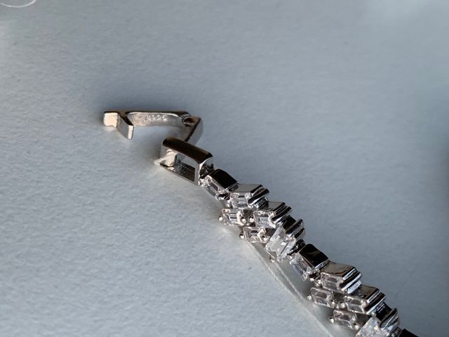 Conjunto playa 925 ley y zirconias con etiqueta