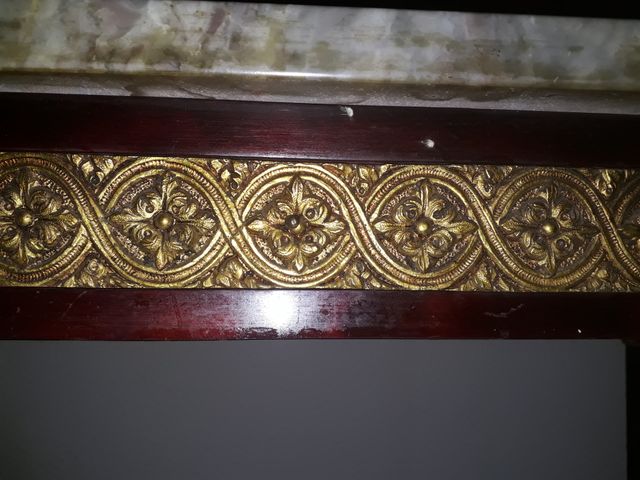 Consola recibidor Luis XVI, bronce