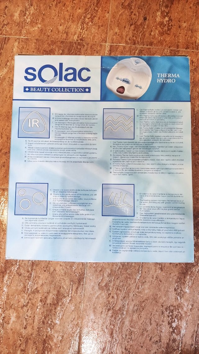 Masajeador de pies Solac