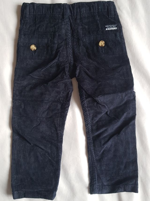 Pantalon de pana azul para 2 años