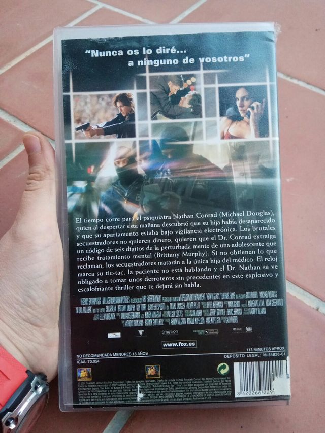 Película " Ni una palabra" , VHS