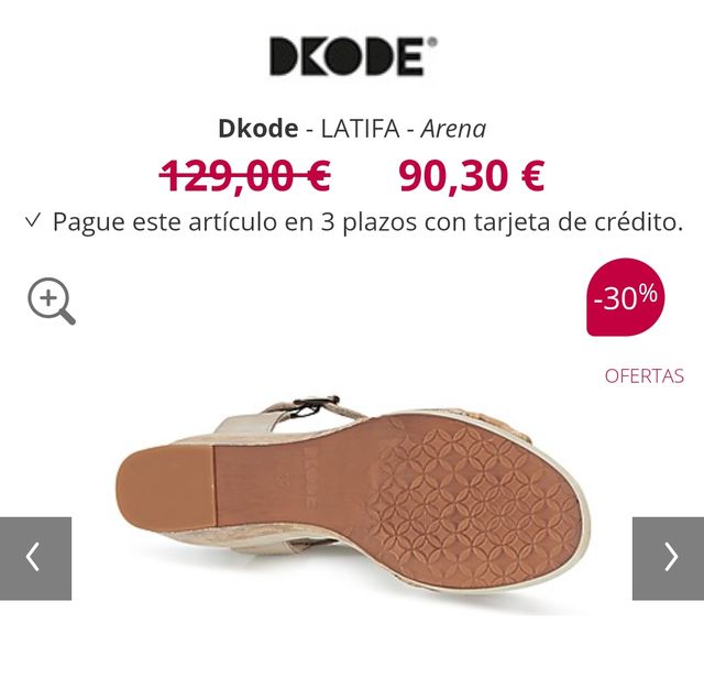 sandalias cuña talla 37