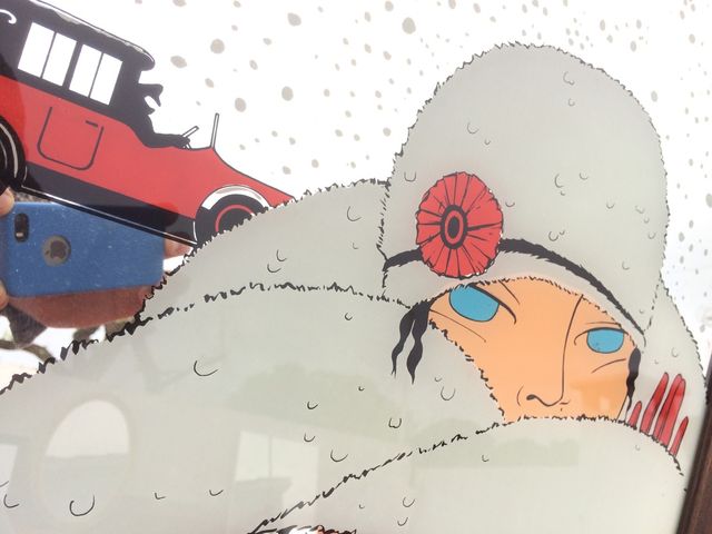 Espejo Vogue con marco se madera años 70