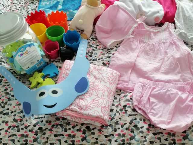 Súper lote ropa y juguetes bebe 3 a 9 meses