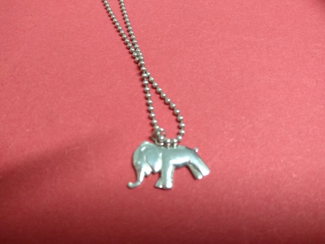 colgante plata Italiana 925 y Elefante plata d ley
