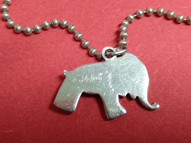 colgante plata Italiana 925 y Elefante plata d ley