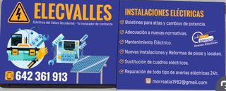 ELECVALLES ELECTRICIDAD, ENERGIA Y CLIMATIZACION