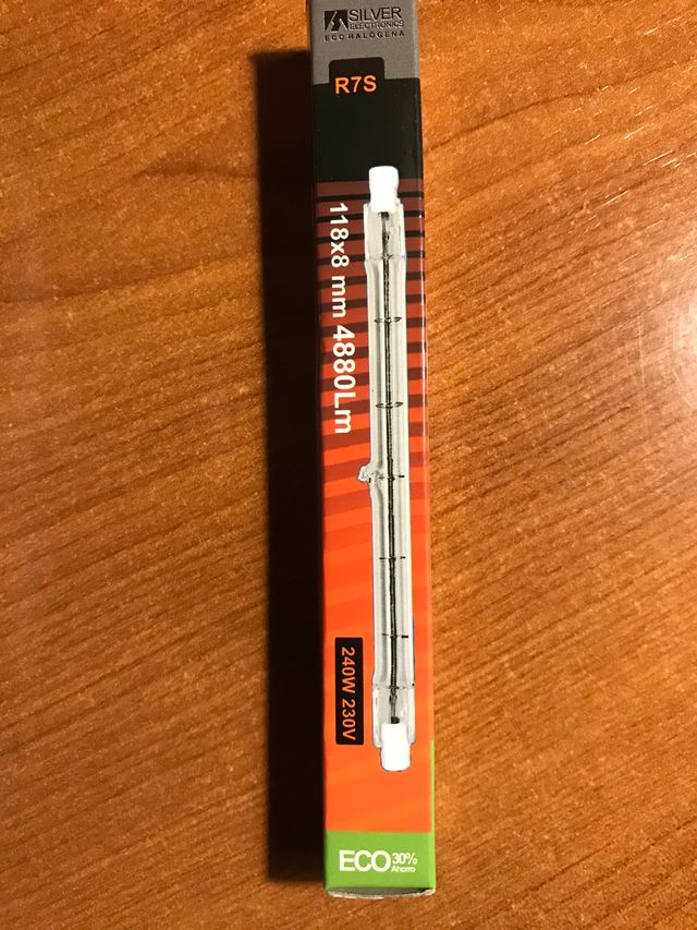 Bombilla halogena de 240 w bajo consumo