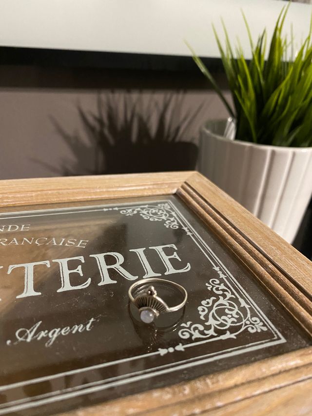 Anillo piedra luna y plata