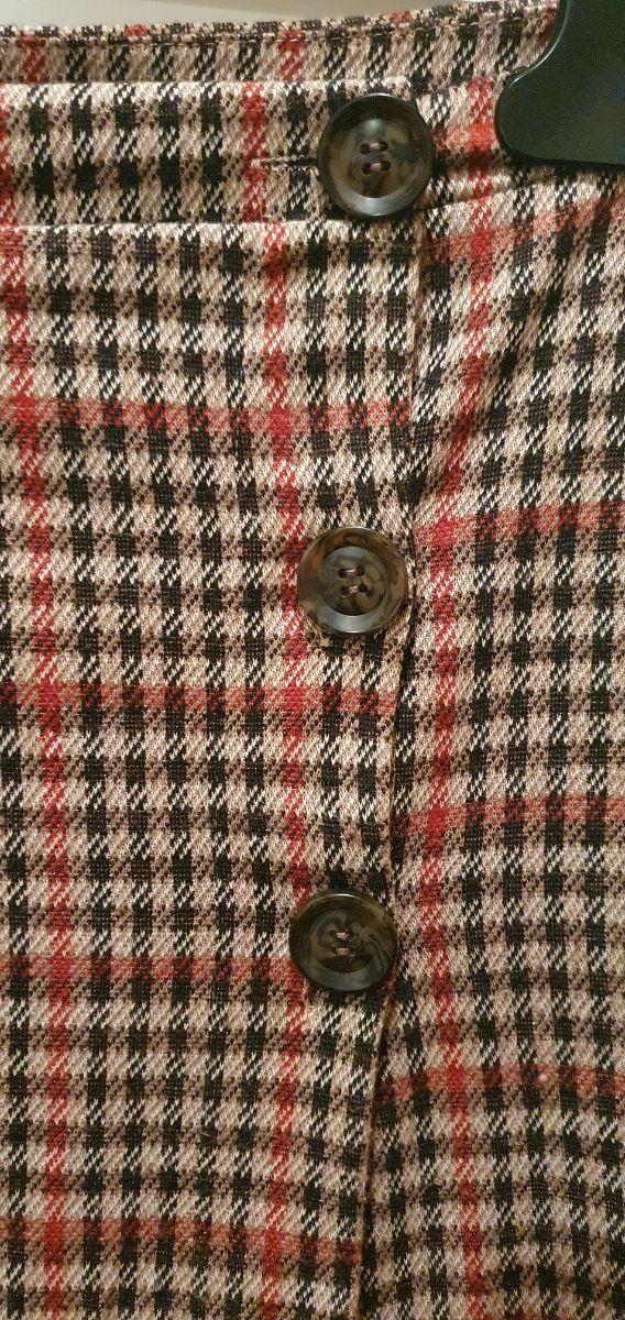 Falda cuadros Pull & Bear