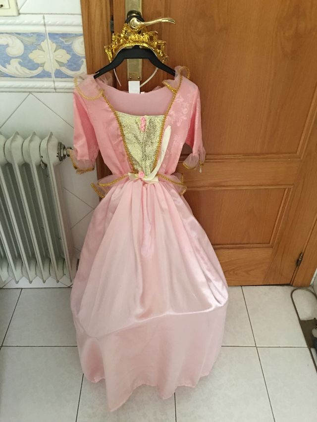 Disfraz carnaval Vestido princesa + regalo corona