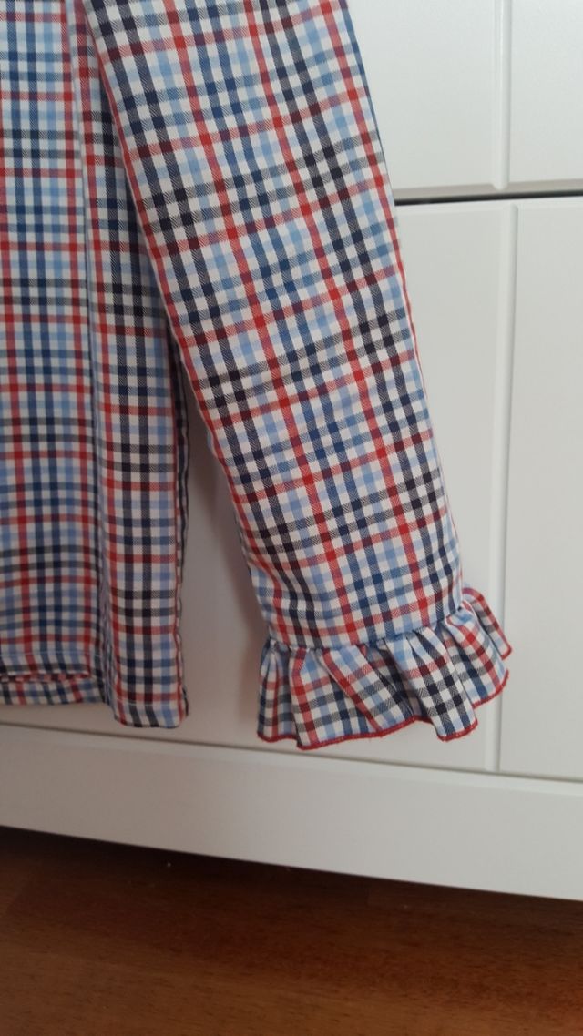 camisa niña cuadro vichy