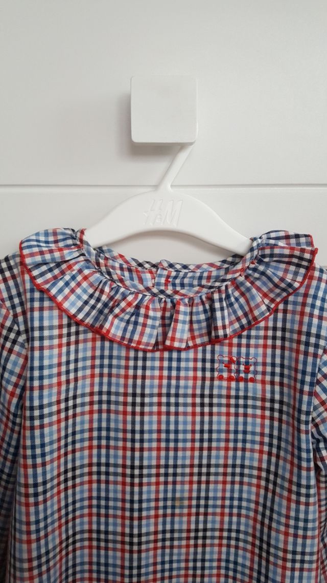 camisa niña cuadro vichy
