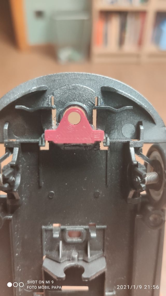 Scalextric adaptador guía con cables