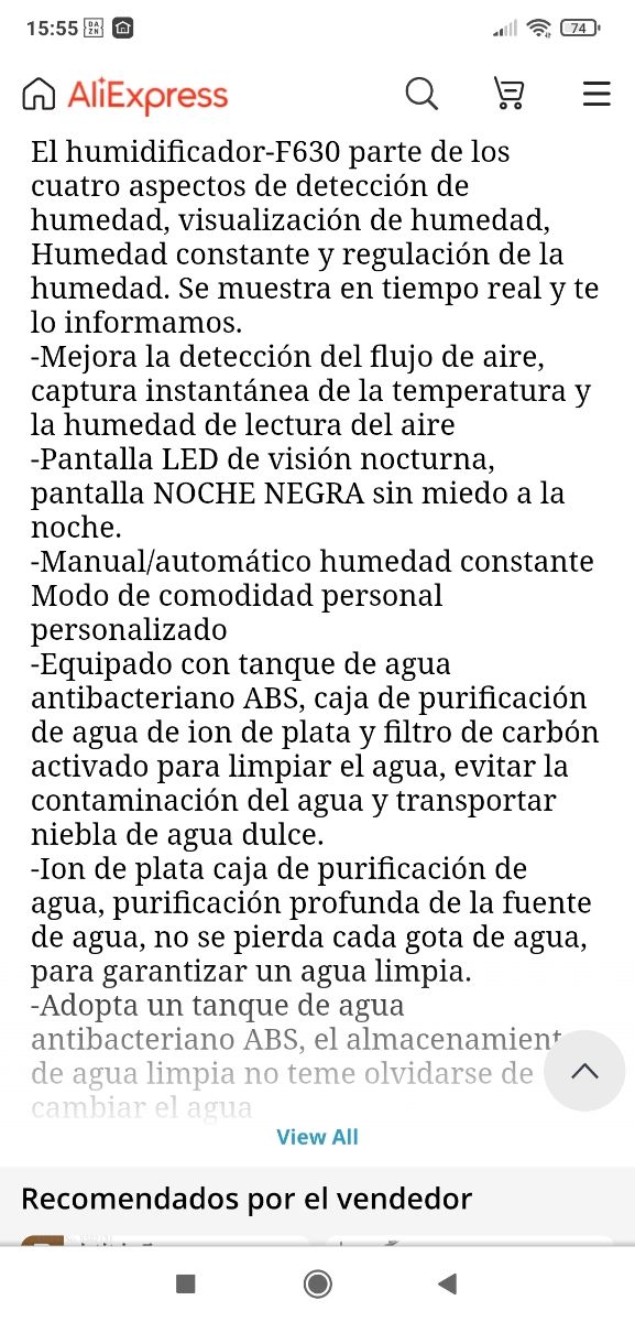 Humidificador Xiaomi DEM-F630 Derma