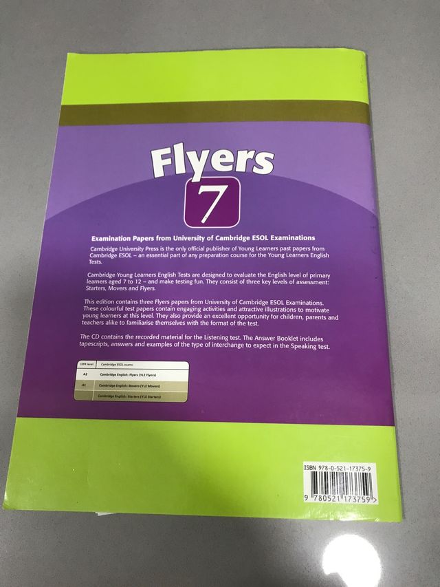 Libro Flyers 7 Cambridge English ISBN 978052117375