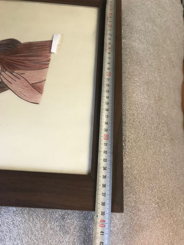 Cuadro pintado a mano virgen