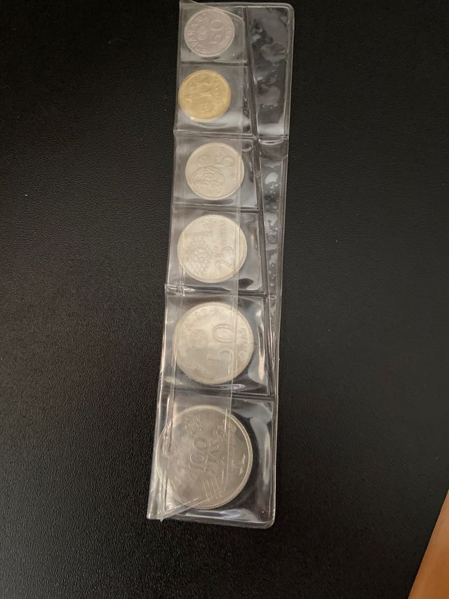 6 monedas Españolas de colección 1982