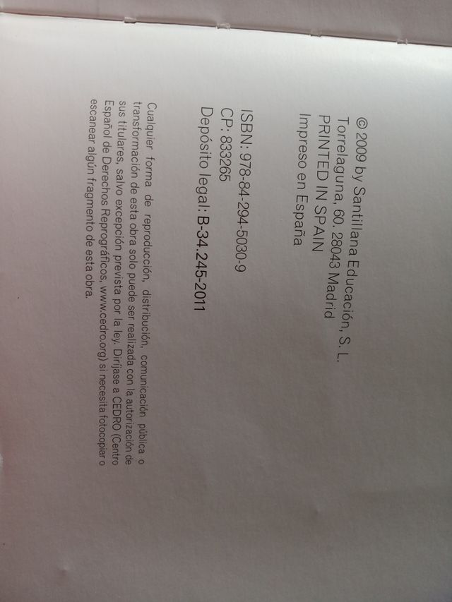 libro de texto Matemáticas II,2 bachillerato