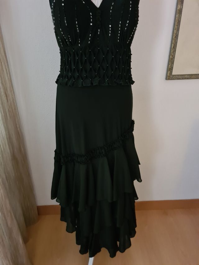 Vestido de noche, sin etiqueta, ver descripción y 